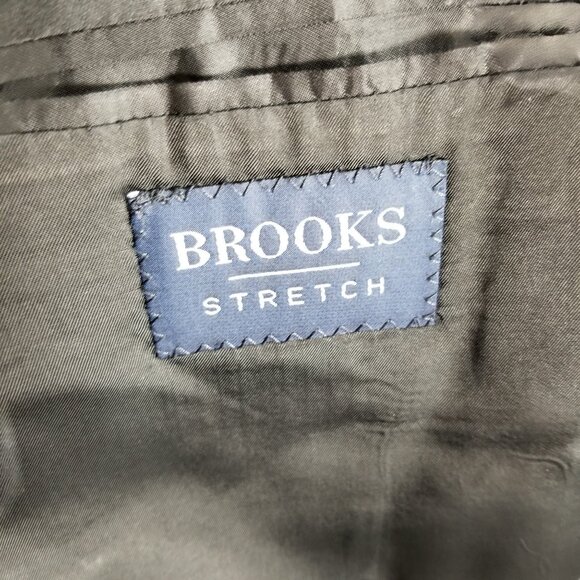 Brooks Brothers Men's 42L Blue Check 97% Wool Blazer Sport Coat & Tie 12629 - Picture 7 of 8